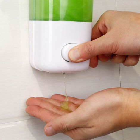 Distributeurs de savon liquide 500ML Hotel Toliet Salle de bains Montage mural Douche Shampooing Bouteille Lotion Container Holder Accessoires 500ml (1/5)
