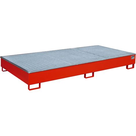 Bauer Regalwanne mit PE-Einsatz RW-GR 2700-2 PE, lackiert, Feuerrot
