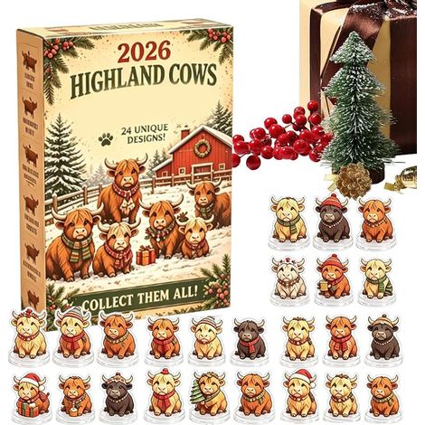 24 cm großer 2D-Acryl-Mini-Weihnachtskalender mit Countdown (1/5)