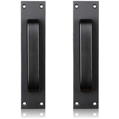 Poignée de porte coulissante noire pour cuisine/mobilier/armoire/armoire/poignée de tiroir pour foulards de porte de grange