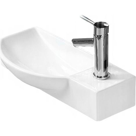 Mexen Hugo Aufsatzwaschtisch links 50 x 23 cm, Weiß - 21255000L (1/2)