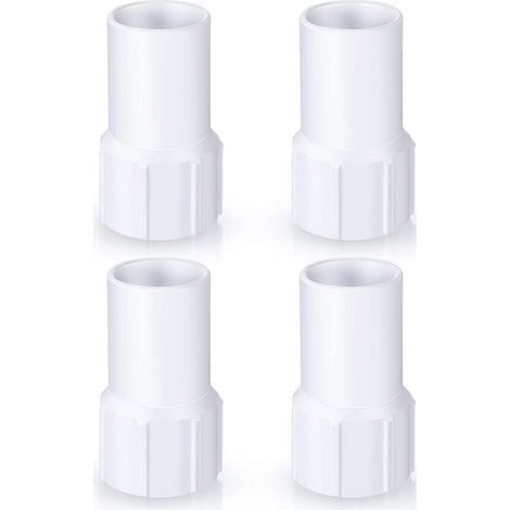 Gewindemuffen für 1 1/4 Zoll Pool-Saugschlauch mit Spiralanschluss, 4-teiliges Set (1/5)