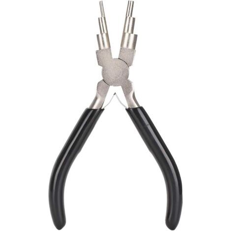 Pince à circlips, pince à anneaux élastiques, pince à bec rond, outils artisanaux en acier et caoutchouc de haute qualité pour la réparation de bijoux et de montres à domicile (1/5)