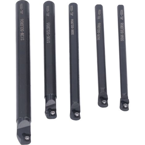 5 Sätze CNC-Bohrhalter aus HSS-Drehwerkzeugen mit Schraubenschlüssel für Drehmaschinen (1/5)