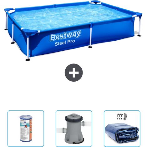 Bestway Steel Pro Rechteckig - 221x150x43 cm - 4-teilig  S22289 (1/4)
