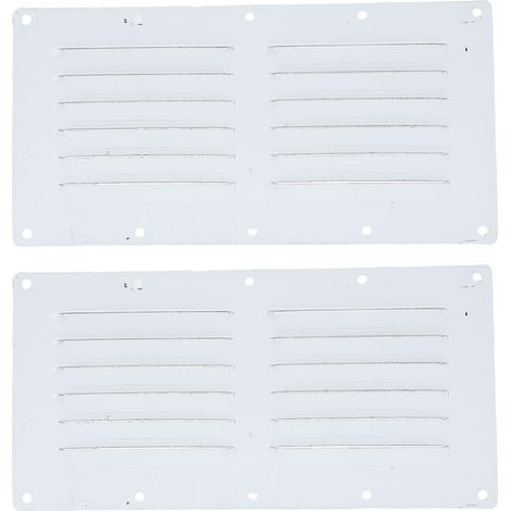 Grille d'aération à persiennes 2 pièces, Panneau de Ventilation rectangulaire estampé en Acier Inoxydable 316 avec Surface polie Miroir, pour Ouvertures de Plafond Mural (1/5)