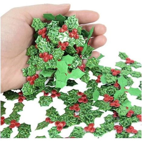Branches de baies pour couronne de Noël - 50 pièces - Décoration verte - Pour couronne, table et sapin - Accessoire de Noël (1/4)