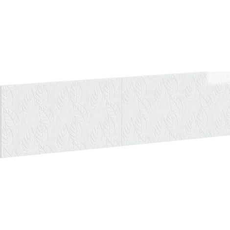 Testiera da Muro DELFT Bianco Lucido Legno ingegnerizzato vidaXL (1/5)