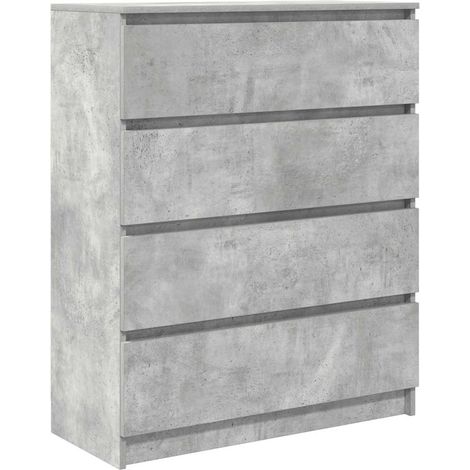 Sideboard Concrete Grey 80x35x99 cm Engineered Wood vidaXL (1/5)