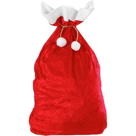 Sac Père Noël, rouge, 70100cm, 1 sac à dos cadeau, accessoire de décoration de Noël. (1/4)