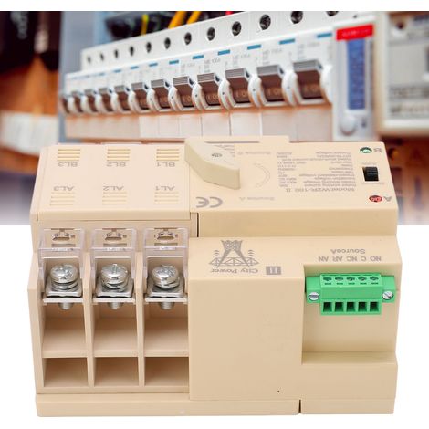 White Premium W2R-100 dreiphasiger 63A 220V Dual-Power-Automatik-Umschalter (1/5)