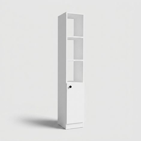 Trend Raumspar-Badschrank mit Ablageflächen und Tür (1/4)