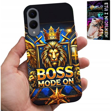 Coque pour Samsung Galaxy S25 edge - Motif lion avec couronne sur le cadran + film protecteur (1/5)