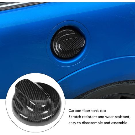 Autocollant extérieur en fibre de carbone pour bouchon de réservoir de carburant BMW Mini R55 R56 R57 (1/5)