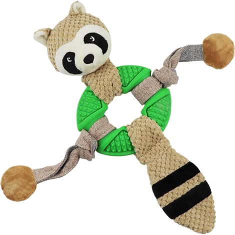 à couinement pour chiens Corde en peluche à mâcher pour la dentition avec  doux pour chien pour Intérieur Extérieur Jardin Pelouse Arrière-Cour Dressage Parc (1/5)