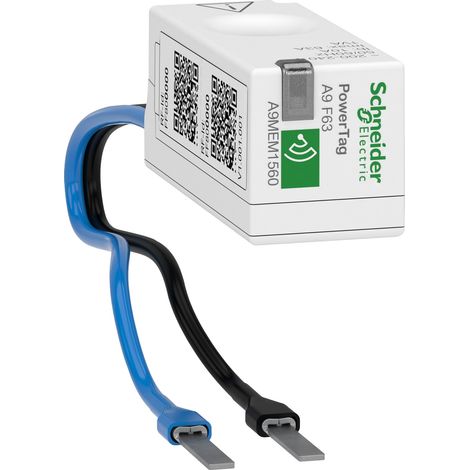 PowerTag - capteur de mesure radio-fréquence - Vigi DT40/IC60 - 1P+N 63A - am/av - A9MEM1560 (1/3)