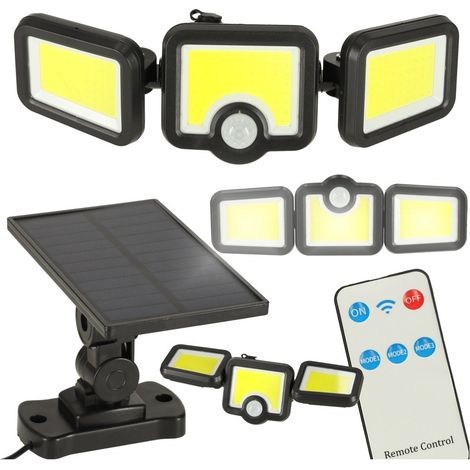 Lámpara solar LED con sensor de movimiento desde el anochecer hasta el amanecer