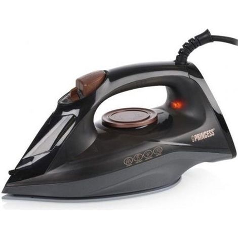 Princess Dampfbügeleisen Schwarz 2600W Keramiksohle