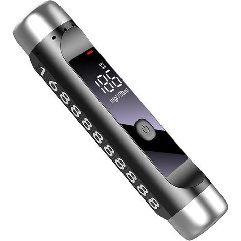 Testeur d'alcoolyzer d'alcool, à la maison alcootestres USB rechargeable, alcootest portable, testeur d'alcool affichée à LED, détecteur d'haleine, testeur d'alcool d'analyseur d'haleine portable (1/5)