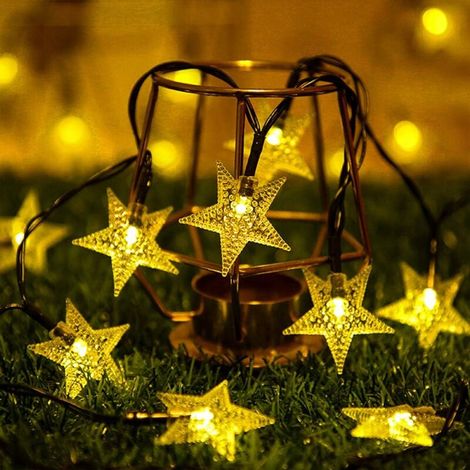 Solar-Lichterkette für draußen, 12 m, 100 LEDs, Solar-Lichterkette für draußen, IP65, wasserdicht, 8 Modi, Dekorationslicht für Garten, Terrasse, Innenhof, Hof, Haus, Weihnachten, Hochzeit, Party (War (1/4)