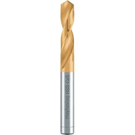 Foret Hélicoïdal HSS Co TiN Extra Court DIN 1897 PZ - Inox, Aciers 130° D. 3.1 x Lt. 49 x Lu. 18 x Q. 3.1 mm x Z2 - Diamwood