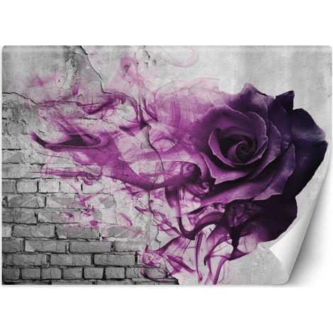 Papier peint rose pourpre - 150 x 105 cm (1/4)