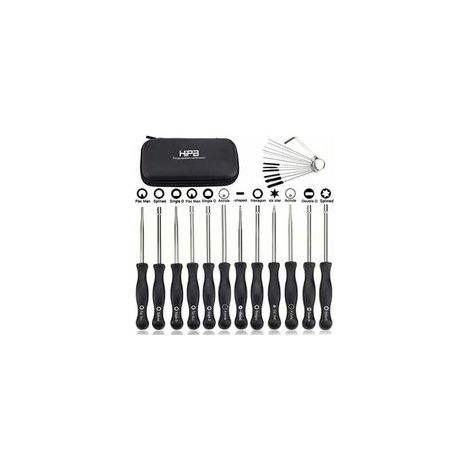Ensemble de 12 outils de réglage de carburateur et tournevis de réglage pour moteur à 2 temps, pour débroussailleuses, tronçonneuses Poulan, Husqvarna, STHIL, Echo. (1/4)