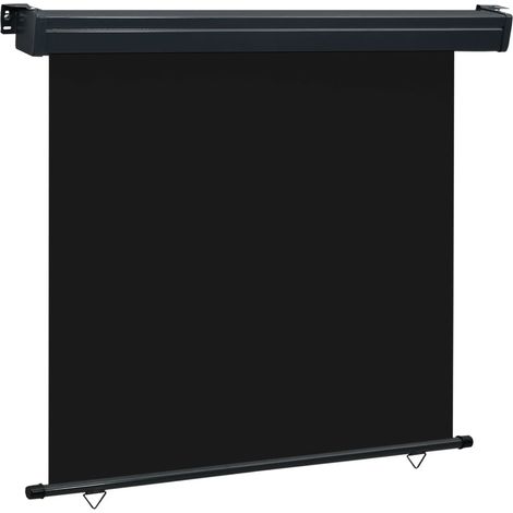 Auvent latéral de balcon 160x250 Noir (1/5)