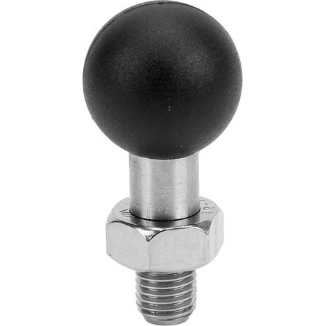 Support de tête de boule de rétroviseur de moto, filetage pour droitier, accessoire universel antirouille m10x1, 25. (1/5)