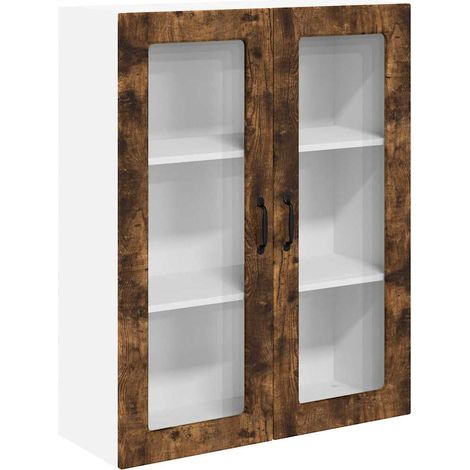 Meuble mural de cuisine,Armoire de cuisine avec porte Chêne fumé 80 x 31 x 100 cm CFW13359 (1/5)