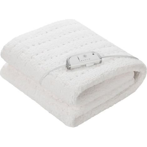 Couverture chauffante extra moelleuse 2 cm – 4 niveaux de température – Câble extra long 230 cm – Lavable en machine à 30 °C – Medisana (1/5)