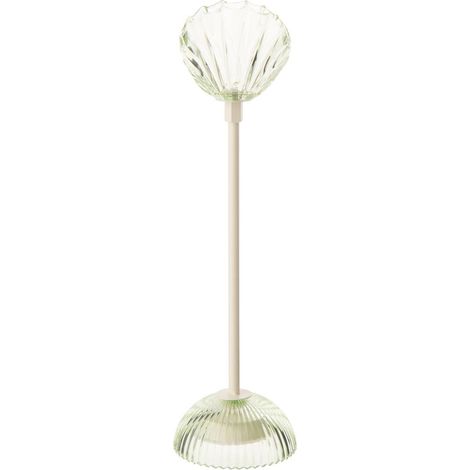 Lampe à Poser LED Coquillage "Conchiglia" 37cm Vert Clair (1/5)