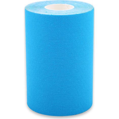 Bande Élastique Sportive En Coton Imperméable - Soulagement Douleurs Musculaires Et Articulaires - Usage Pour Épaule Genou Dos - 1 Rouleau Bleu Clair (1/3)