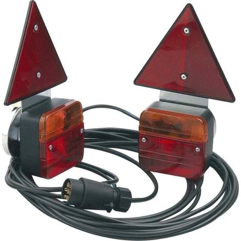 Kit éclairage remorque magnétique triangle 7,5m / Entre feux 4m