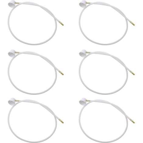 6 Pièces Buse Aerosol Buses D'aérosol avec 60 cm Tuyau D'extension à 360 Degrés Rallonge pour Bombes Aérosols avec Tige Mâle pour Film de Buse de Voiture Outils de Peinture et équipement (1/5)
