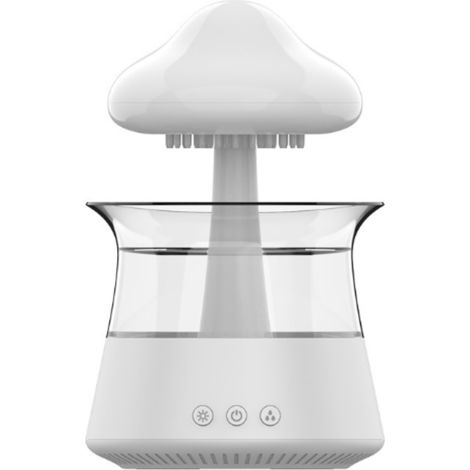 Cloud Bliss – fontaine LED bruit blanc, chevet sommeil, relaxant, blanc, cadeau Fête des Mères apaisant (1/5)