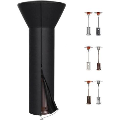 226 CM Housses de chauffage de terrasse Housse de chauffage d'extérieur 210D avec fermeture éclair, imperméable, robuste, housse thermique au propane (1/5)
