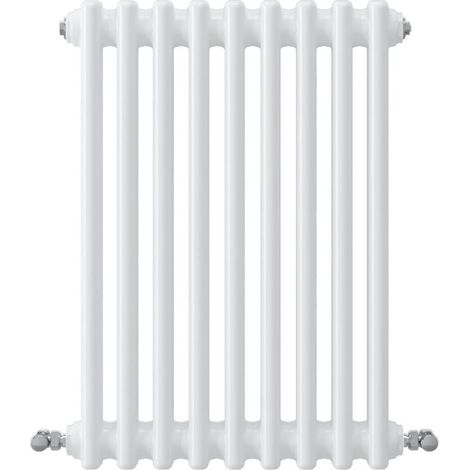 Acezanble Horizontal Traditional Cast Iron Style Radiator 600x425mm 3 Column White