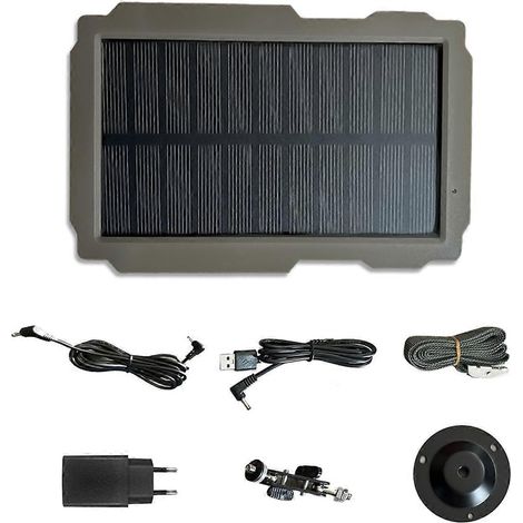 SP-03 Outdoor-Kamera, Solarpanel-Set für Jagdkamera, EU-Stecker (1/5)