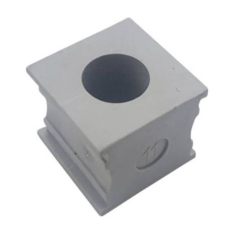 TRU COMPONENTS KT 11 PASSE-FILS FENDU Ø MAX. DES BORNES 12 MM ELASTOMÈRE GRIS 1 PC(S) TC-10329244 (1/3)
