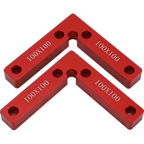 90°-Positionierwinkel 100x100mm, Winkelklemme aus Aluminiumlegierung, Holzbearbeitungswerkzeug für rechte Winkel