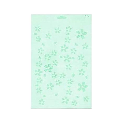 Plantilla de siluetas de flores