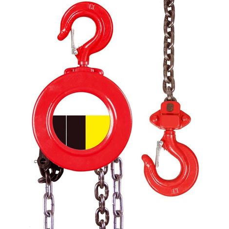 TRADE SHOP - Paranco A Catena Manuale 2 Ton 3 Mt Argano Sollevatore Paranco 2000kg - (1/2)