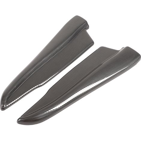 Paire de bavettes de pare-chocs arrière style fibre de carbone, protections d'angle de pare-chocs universelles pour voiture (1/5)