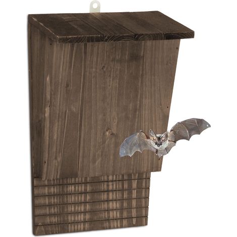 Caja para murciélagos de madera de pino marrón