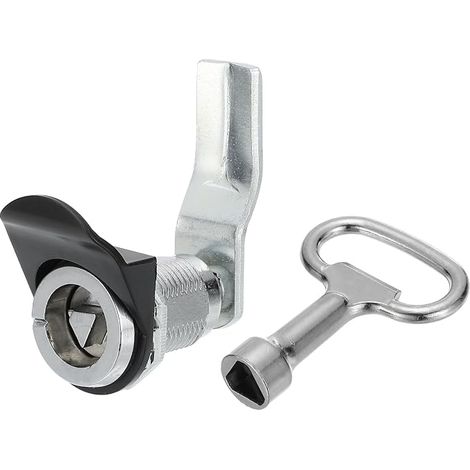 Triangle Cam Lock 1-1/4" Chrome Plated with Small Keys (1/5)