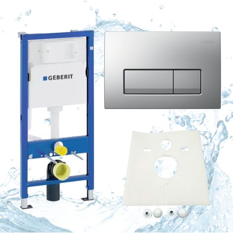 Geberit Vorwandelement Delta chrom Komplettset Delta 51 (1/5)