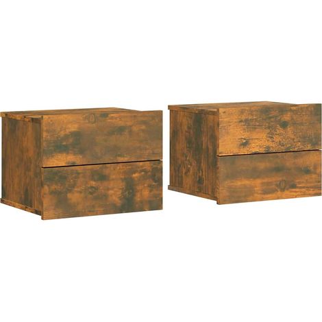 Maison Exclusive - Mesita de noche madera contrachapada roble ahu (1/5)