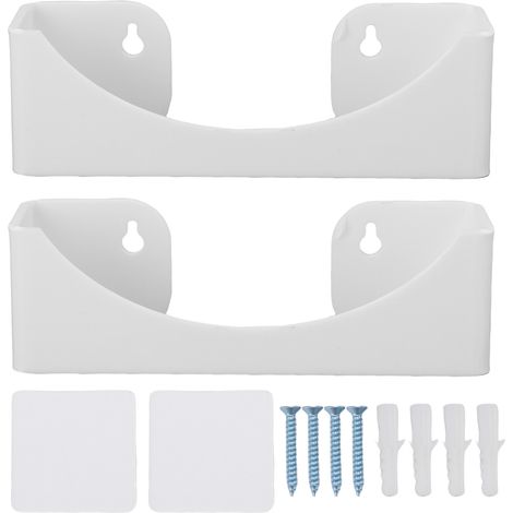 Étagère murale casquettes Acrylique Blanc Support mural rangement 20 chapeaux design courbé pour bureau dressing (1/5)