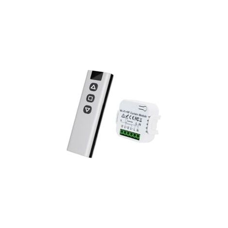 Kit di controllo wireless per tapparelle: controlla il motore della tapparella tramite telecomando RF + modulo ricevitore, portata fino a 100 m, interruttore radio per tapparelle e tende - Crezuo